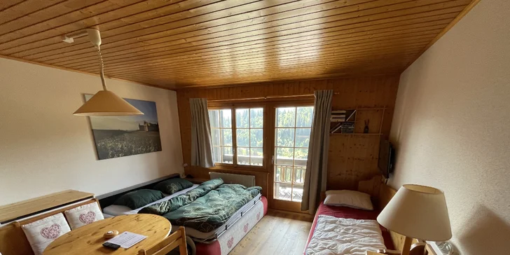 Vybavený horský apartmán ve švýcarských Alpách až pro 3 osoby