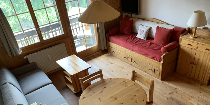 Vybavený horský apartmán ve švýcarských Alpách až pro 3 osoby