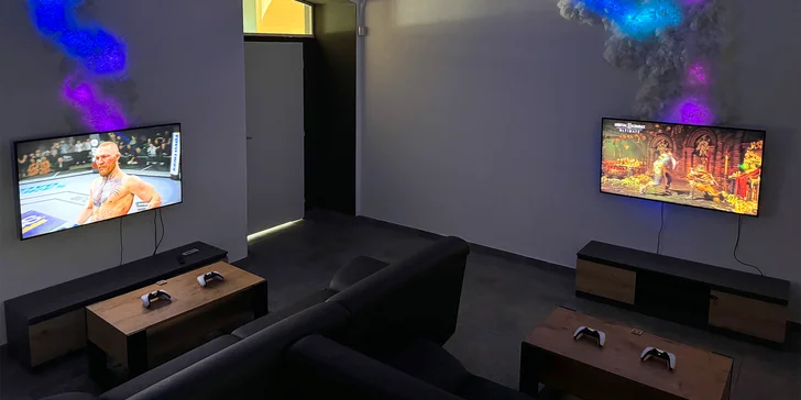 Zapůjčení deskových her nebo místnost s PlayStation 5 až pro 12 osob a občerstvení