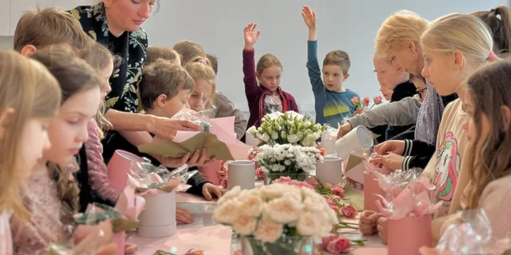 Zábavný floristický kurz pro děti s doprovodným programem, dětskou diskotékou a občerstvením