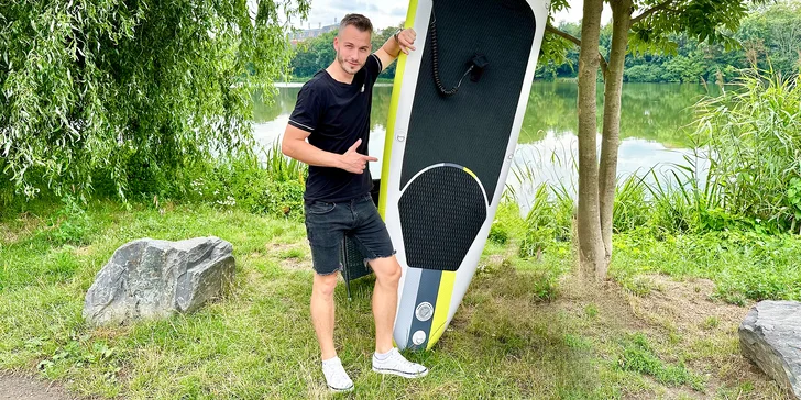 Zapůjčení paddleboardu na 60 min. pro 1 či 2 osoby u Kyjského rybníka