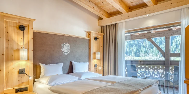 Luxusní Tyrolsko: hotel 300 m od lanovky, bohatá polopenze, bazény a saunový svět