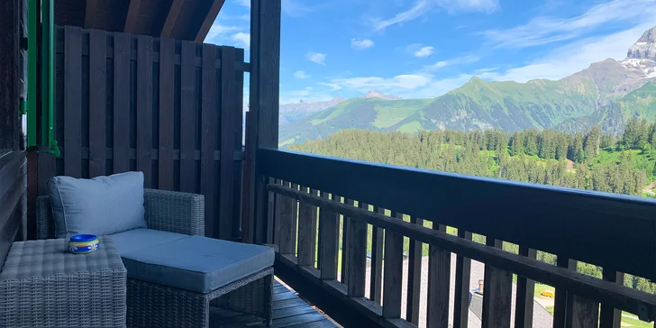 Vybavený horský apartmán ve švýcarských Alpách až pro 3 osoby
