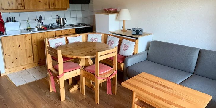Vybavený horský apartmán ve švýcarských Alpách až pro 3 osoby