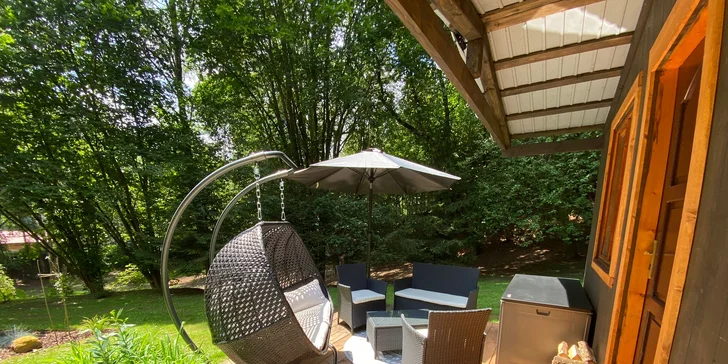 Útulný tiny house v přírodě Podkrkonoší až pro 4 osoby