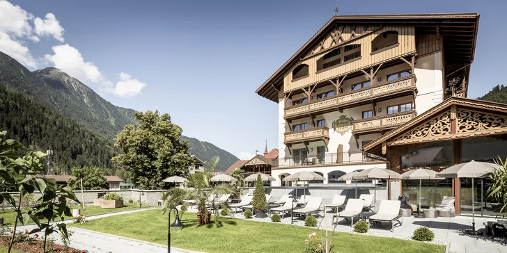 Luxusní Tyrolsko: hotel 300 m od lanovky, bohatá polopenze, bazény a saunový svět