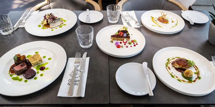 5chodové degustační menu v restauraci Ginger & Fred i s vinným párováním