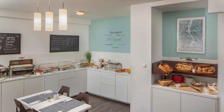 Oceňovaný apartmánový hotel v centru Budapešti: ubytování s vlastní terasou, snídaně