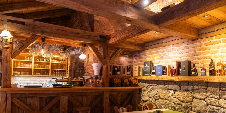 Luxusní 4chod. italské menu pro dva: hovězí carpaccio, medailonky i sklenka vína