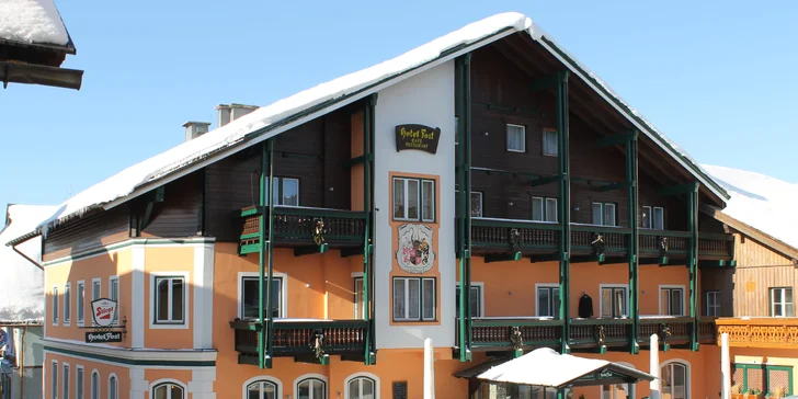 Zima v rakouských Alpách: 3* hotel se snídaní, wellness, 1 dítě zdarma i first minute sleva
