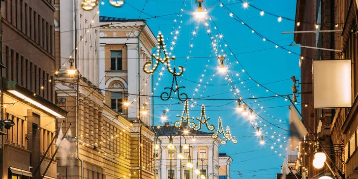 Adventní zájezd do Helsinek a Porvoo: letecky, 3 noci s polopenzí, průvodce i individuální volno