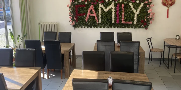 Otevřený voucher na 500 Kč do asijské restaurace Family Bistro