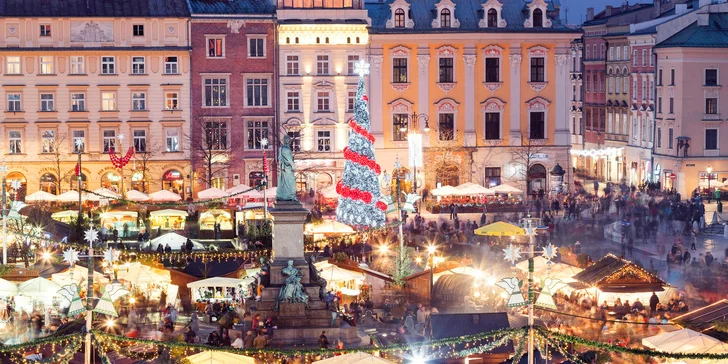 Zájezd do Krakova: památky i návštěva vánočních trhů vč. 3* hotelu se snídaní a dopravy