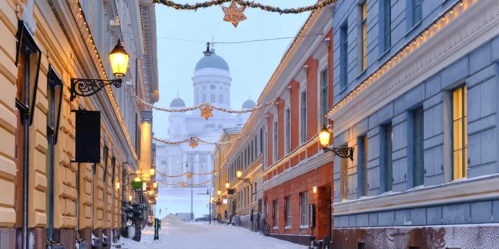Adventní zájezd do Helsinek a Porvoo: letecky, 3 noci s polopenzí, průvodce i individuální volno