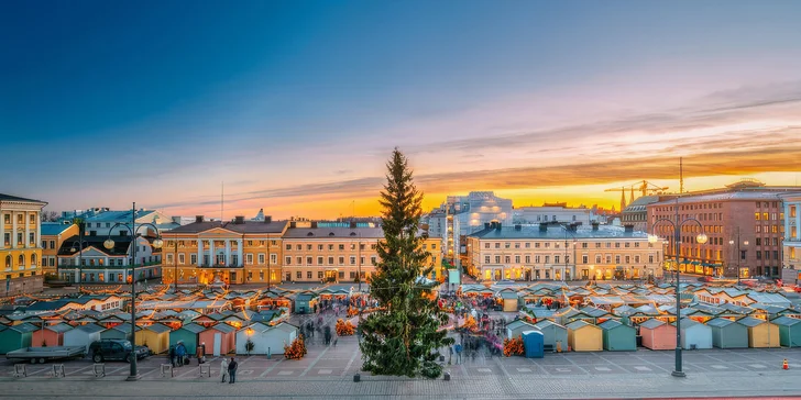 Adventní zájezd do Helsinek a Porvoo: letecky, 3 noci s polopenzí, průvodce i individuální volno