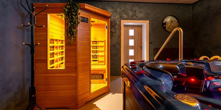 2 hodiny relaxace v privátním wellness i se sektem a občerstvením pro 2 osoby