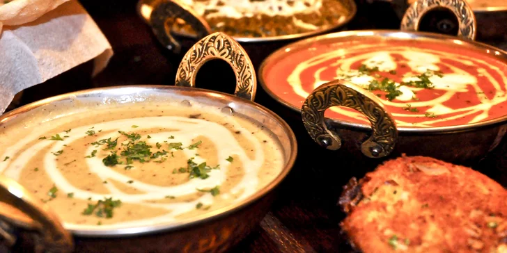 Indická hostina pro 2 nebo 4 osoby: autentické menu o třech chodech