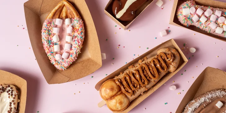 Food porno: dick či pussy vafle s čokoládou a sypáním i nápojem