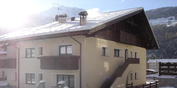 Vybavené apartmány v italských Alpách kousek od skiareálu až pro 6 osob