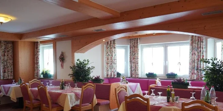 Pobyt v Dolomitech: hotel u sjezdovky s polopenzí i 30 min. ve wellness