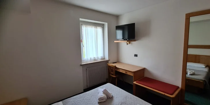 Pobyt v Dolomitech: hotel u sjezdovky s polopenzí i 30 min. ve wellness