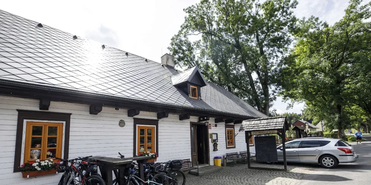 Pobyt ve vyhlášeném historickém Penzionu Rejvíz s výborným jídlem a vnitřním i venkovním wellness