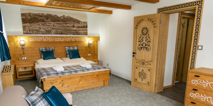 Dovolená pro páry i rodiny v srdci Ždiaru se snídaní a wellness