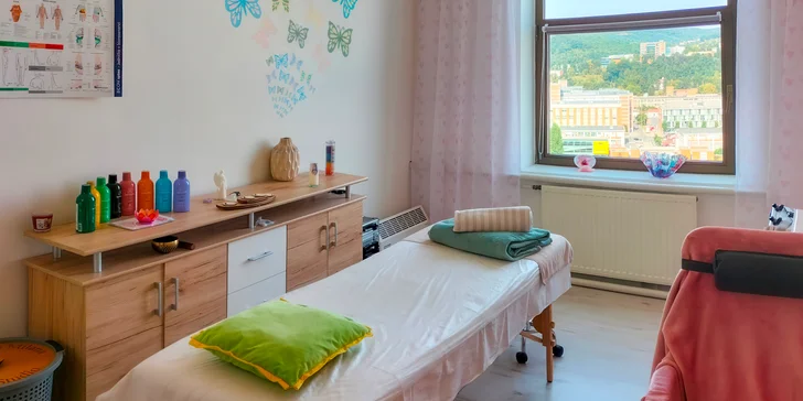55-115 min. relaxu: regenerační i uvolňující či reflexní masáž chodidel