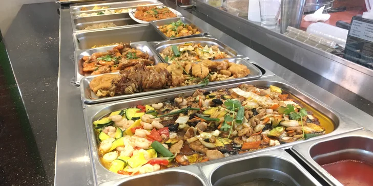 2hod. obědové all you can eat plné asijských specialit v centru Prahy