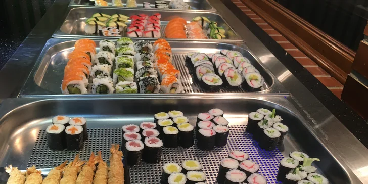 2hod. obědové all you can eat plné asijských specialit v centru Prahy