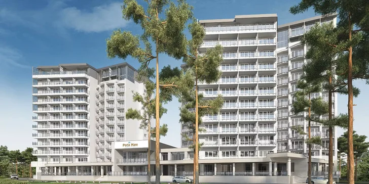 Pobyt v krásném novém hotelu přímo u písčité pláže Baltu s polopenzí