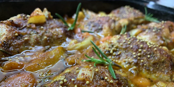 Kurz vaření 3 pokrmů: hovězí Sloppy Jou, máslové kuře i lilek s krevetami