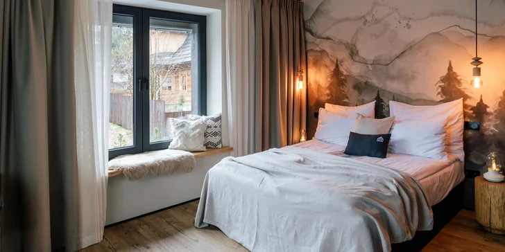 Odpočiňte si uprostřed přírody: luxusní boutique resort se snídaní a wellness u Tatranského národního parku