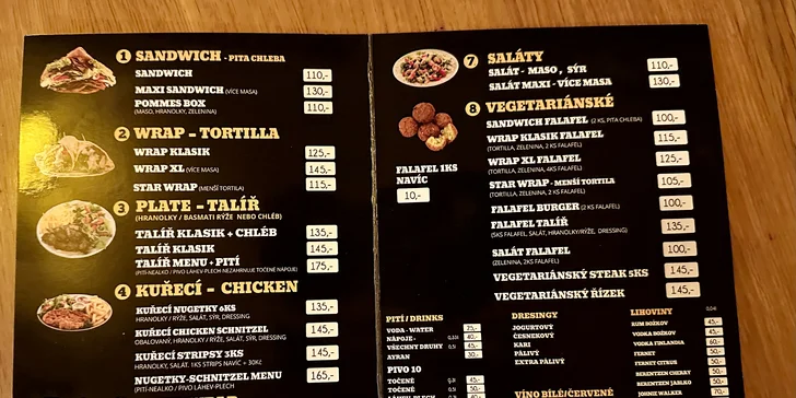 Vyhlášený kebab Can Bey: kuřecí, telecí nebo mix a k němu nealko nápoj