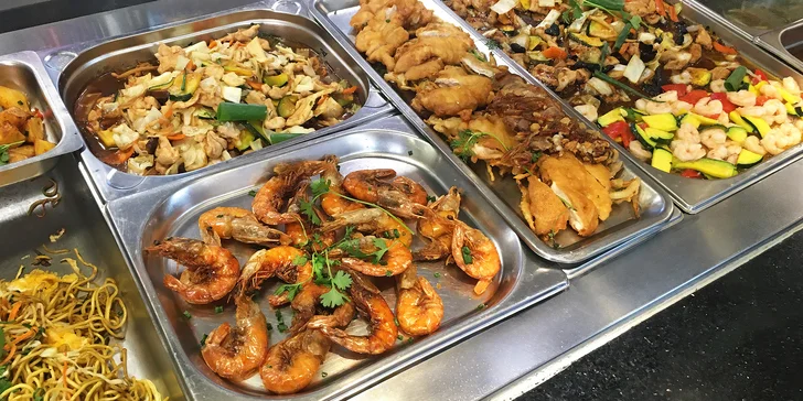 2hod. obědové all you can eat plné asijských specialit v centru Prahy