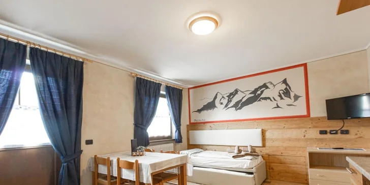 Zimní Livigno: 77 km sjezdovek cca 7 km od hotelu, nejbližší sjezdovka jen 300 m od hotelu, skibus