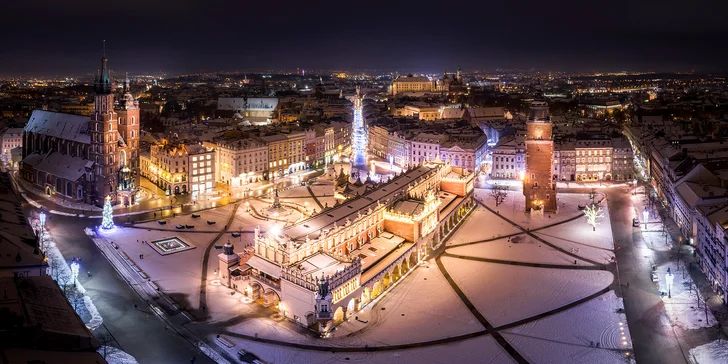 Adventní zájezd do Krakova: hotel se snídaní, doprava i prohlídka památek