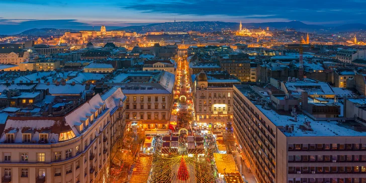 Adventní Budapešť: adventní trhy i návštěva lázní Széchenyi, 1 noc, snídaně i doprava busem