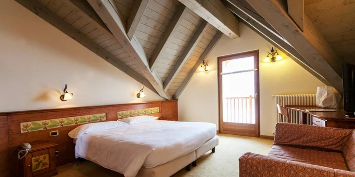 Lyžařský pobyt v Dolomitech: 4* hotel Delle Alpi, polopenze a možnost wellness