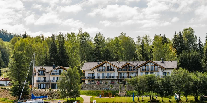 Nádherné apartmány na břehu Lipna: ubytování až pro 6 osob, wellness, soukromá pláž a slevy na aktivity