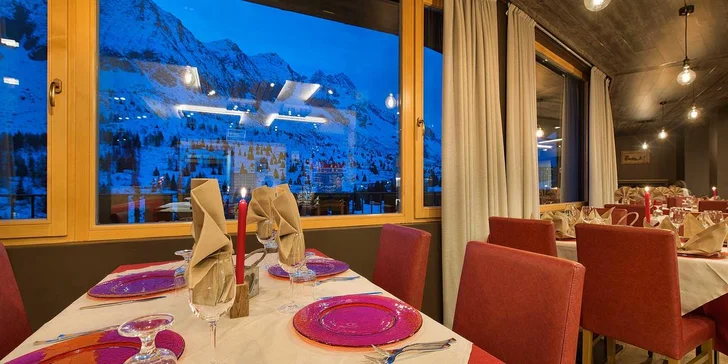 Passo Tonale: hotel Adamello*** jen 350 m od sjezdovky, polopenze i možnost skipasu