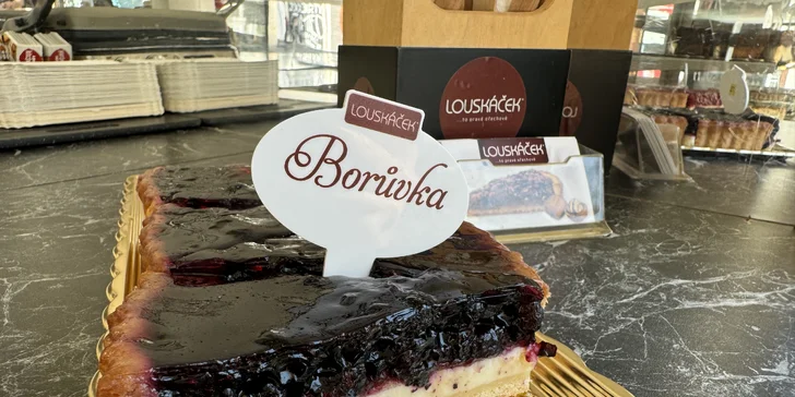 Lahodný dort dle výběru z pekařství Louskáček: mrkváč, cheesecake, makovec i quiche