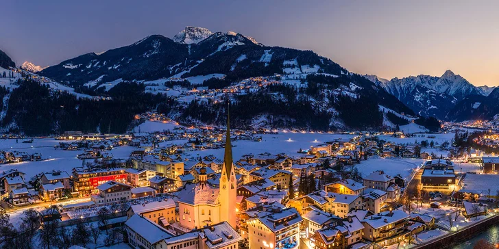 Pobyt v tyrolské obci Gerlos: polopenze i sleva na wellness, přímo u Zillertal Areny, 143 km sjezdovek
