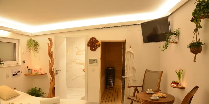 Privátní wellness na hodinu i celou noc: finská sauna, vířivá vana, ochlazovací vědro i s Bohemia Sektem