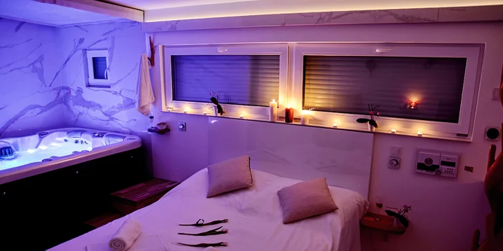 Privátní wellness na hodinu i celou noc: finská sauna, vířivá vana, ochlazovací vědro i s Bohemia Sektem