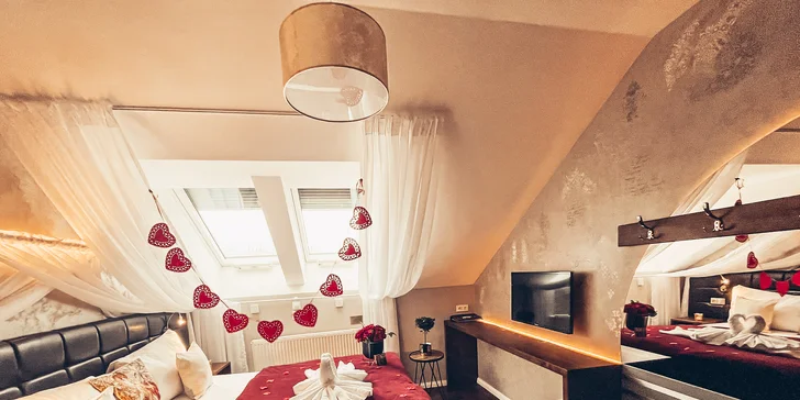 S láskou do Prahy: 4* hotel v centru, snídaně, lahev sektu i romanticky vyzdobený pokoj