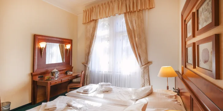 4* pobyt v Karlových Varech: snídaně či polopenze, na výběr i neomezený wellness a procedury