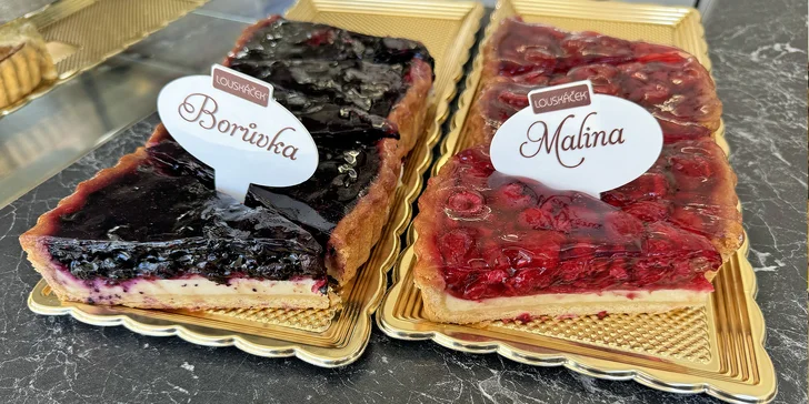 Lahodný dort dle výběru z pekařství Louskáček: mrkváč, cheesecake, makovec i quiche