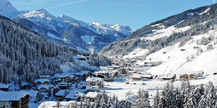 Pobyt v tyrolské obci Gerlos: polopenze i sleva na wellness, přímo u Zillertal Areny, 143 km sjezdovek