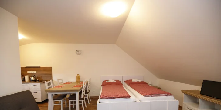 Pobyt v příjemném apartmánu v České Kanadě až pro 5 osob